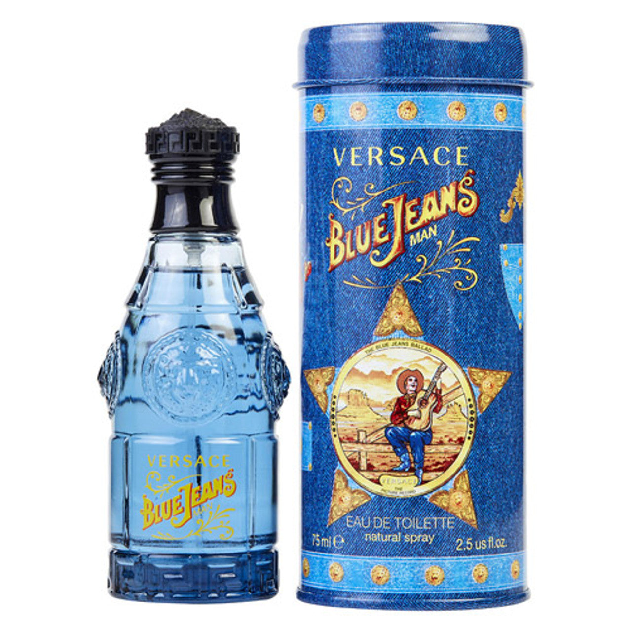 VERSACE BLUE JEANS MEN 2.5 OZ.EDT SPRAY